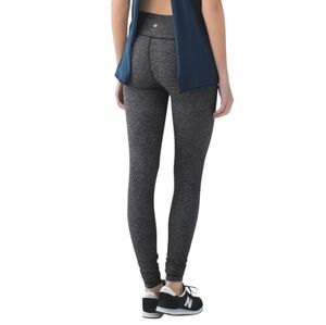 Lululemon Wunder Under Pant Low-Rise Heathered Herringbone Black 9/14 Women 10